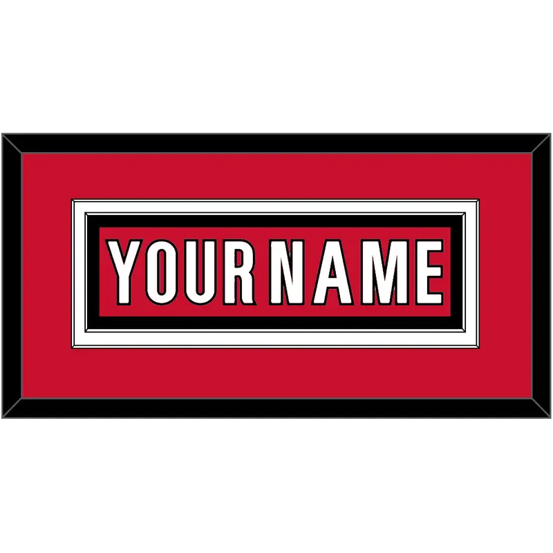 Carolina Nameplate - Home Red - Double Mat 2
