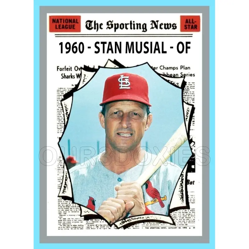 Stan Musial 1970 Topps AS Custom Card - 4568