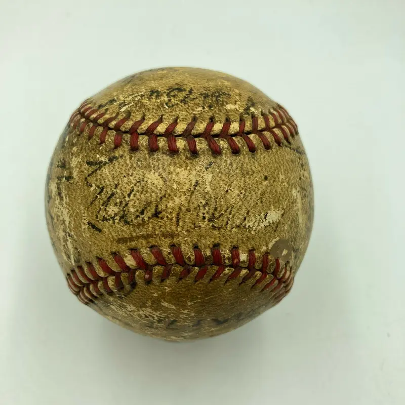 1910 Philadelphia Athletics A's World Series Champs Team Signed Baseball Beckett