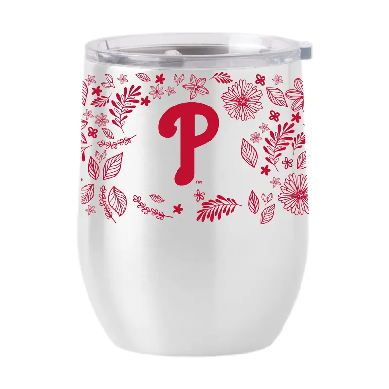 Philadelphia Phillies 16oz Botanical Stainless Curved Beverage