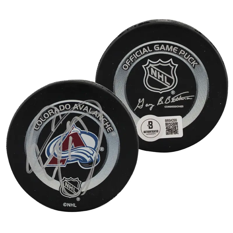 Avalanche Joe Sakic Authentic Signed Official NHL Hockey Puck BAS #BR84299