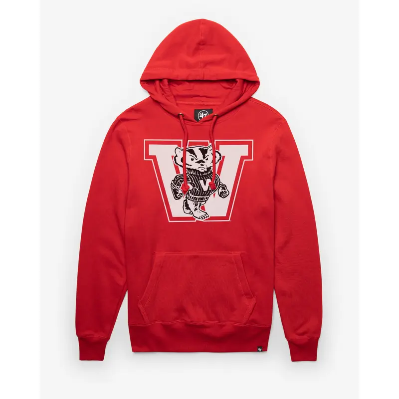 WISCONSIN BADGERS VINTAGE IMPRINT '47 HEADLINE HOOD