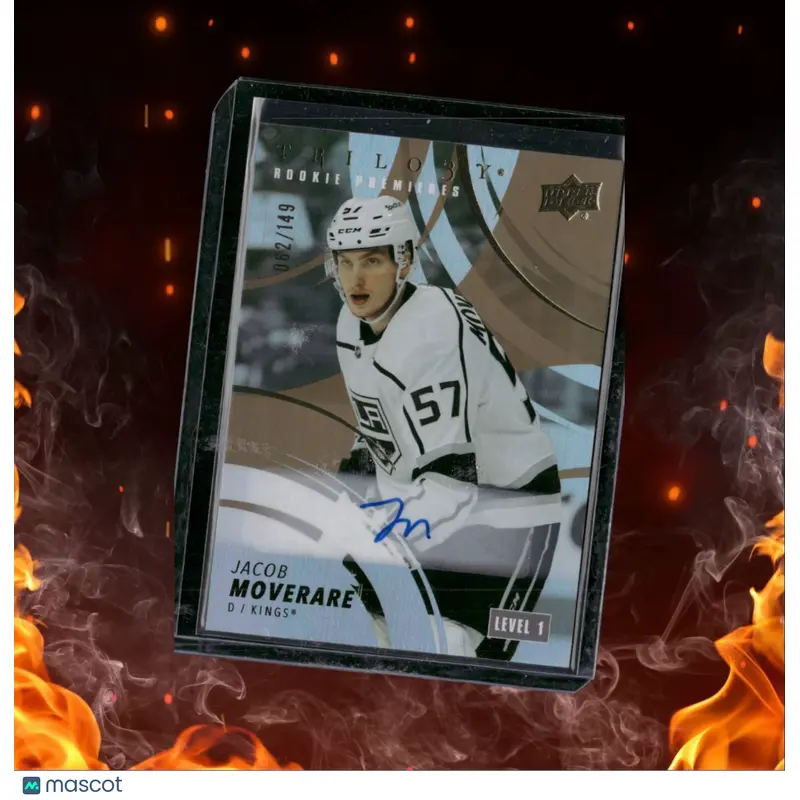2022-23 Upper Deck Trilogy Jacob Moverare Level 1 Rookie Auto 062/149 #170