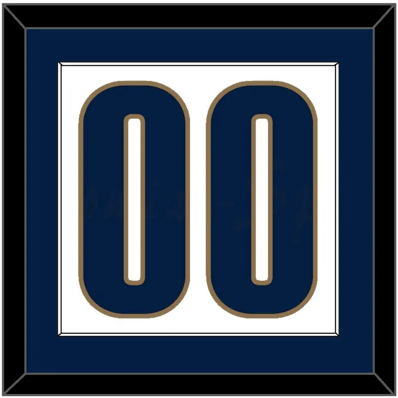 Cleveland Number - Home White (2003-2010) - Single Mat 2
