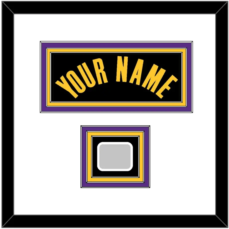 Los Angeles Name & Finals Patch - Black Earned (2020-2021) - Triple Mat 1