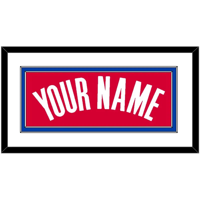 Los Angeles Name - Road Red (2013-2015) - Double Mat 1