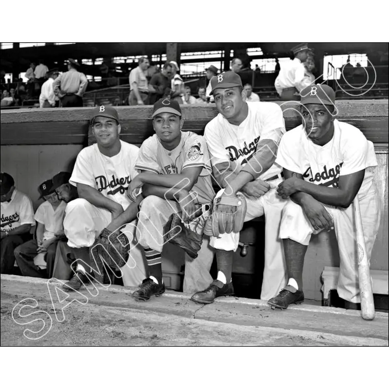 1949 All-Star Game 11X14 Photo - Campanella Doby Newcombe Robinson- 910