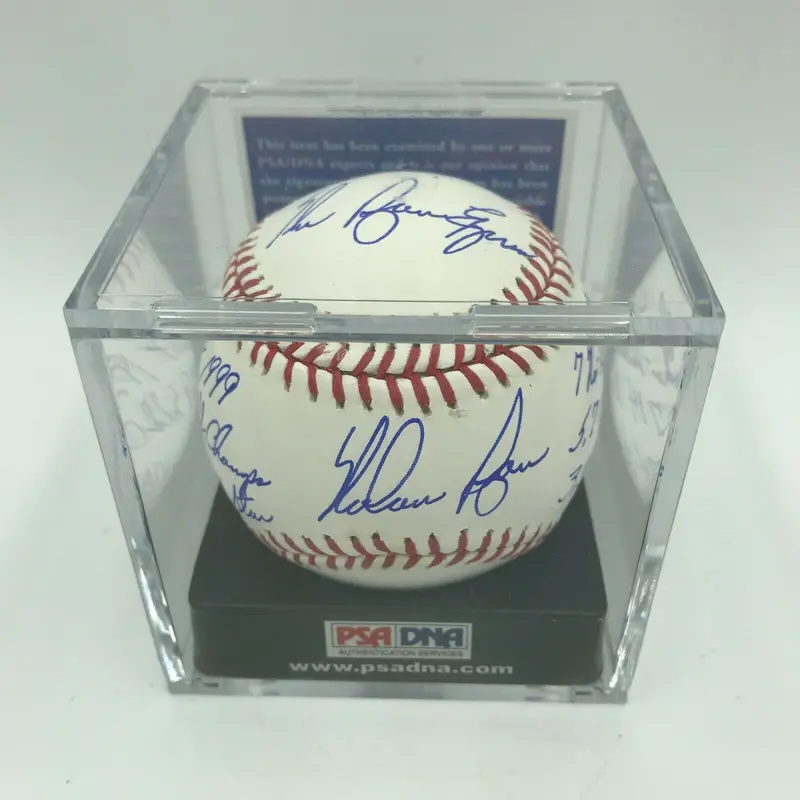 Beautiful Nolan Ryan Signed Inscribed STAT Baseball PSA DNA MINT 9 Auto 10