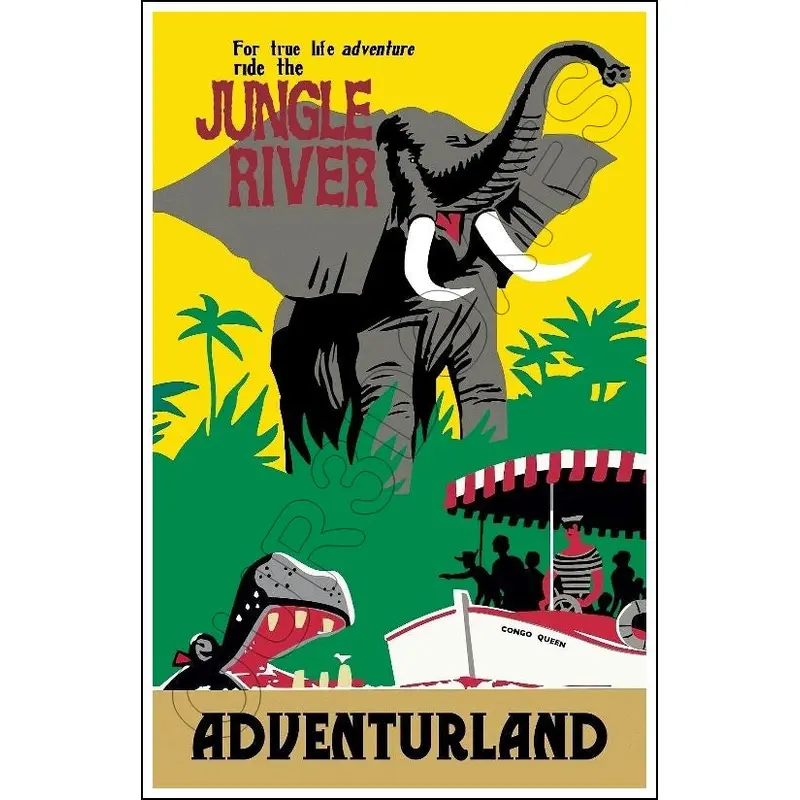Disneyland Jungle River Poster 11X17 - 1275