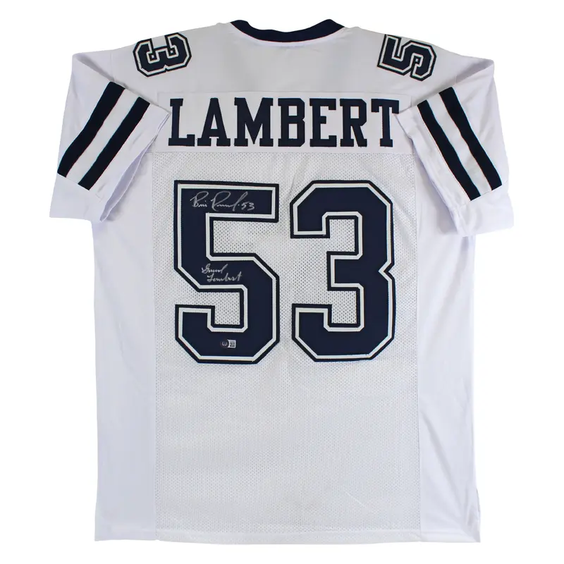 Bill Romanowski The Longest Yard Authentic Signed White Pro Style Jersey BAS Wit