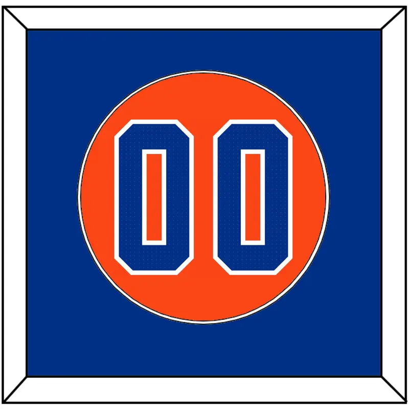 Florida Baseball Number - Alternate Orange - Single Mat 2