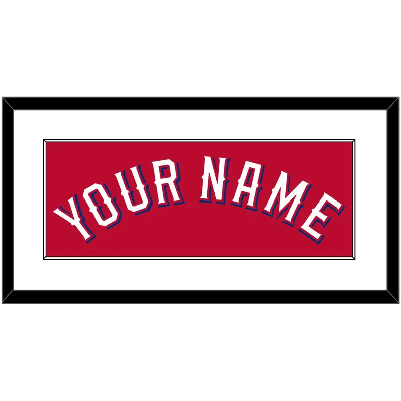 Texas Name - Alternate Red (2020-2022) - Single Mat 1