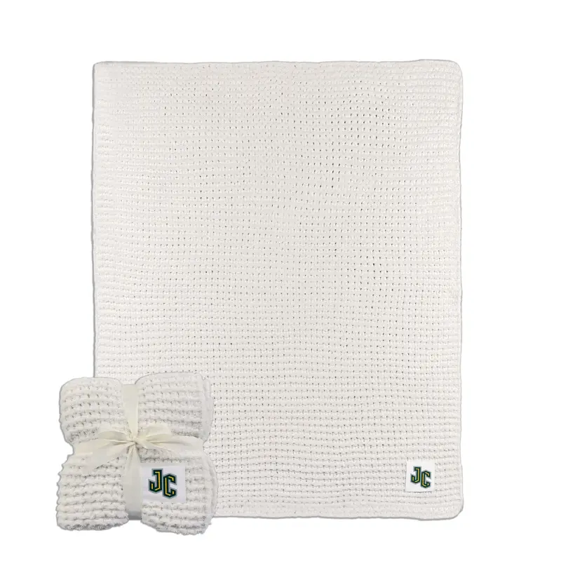 New Jersey City University Cable Knit Throw 50x60