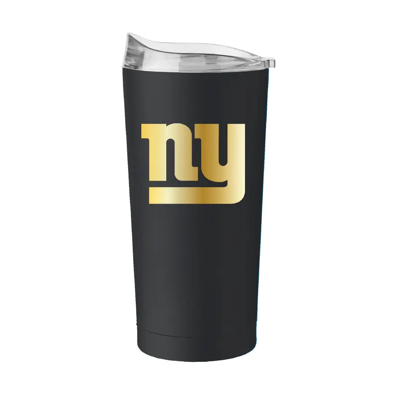 New York Giants Black 20oz Foil Powder Coat Tumbler