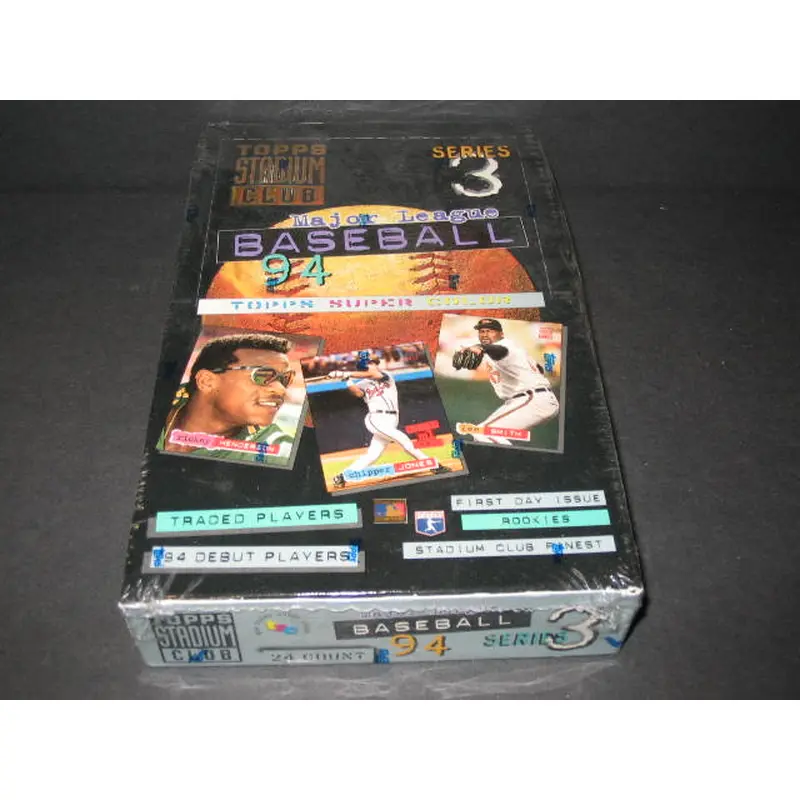 1994 Topps Stadium Club Baseball Series 3 Box