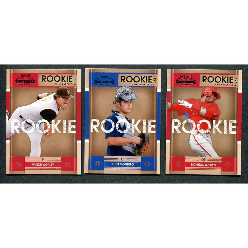 2008 Playoff Contenders Baseball Complete Base Set (50)