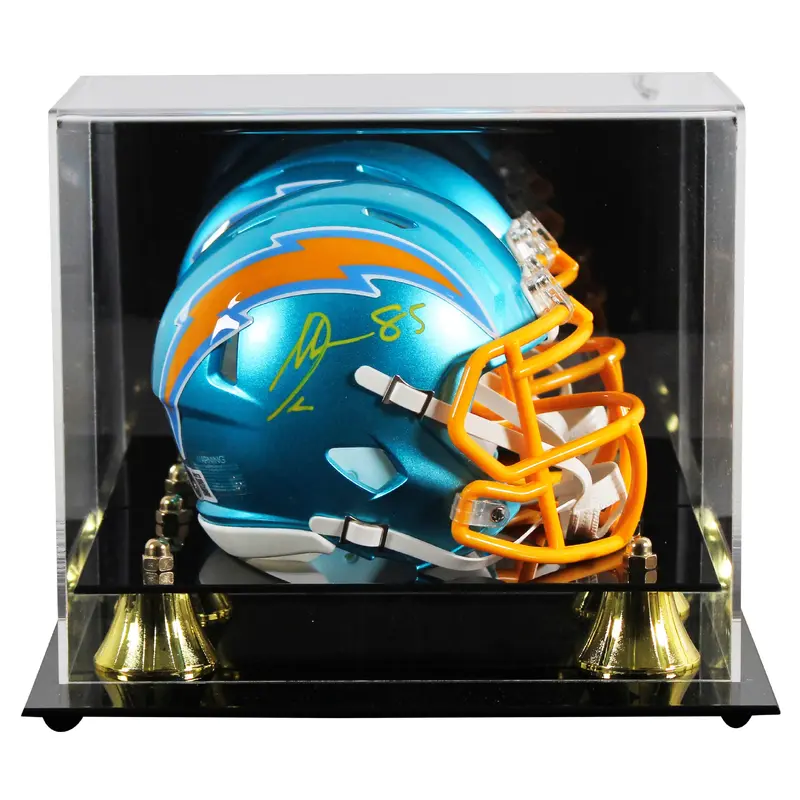 Chargers Antonio Gates Signed Flash Speed Mini Helmet W/ Case BAS Witnessed