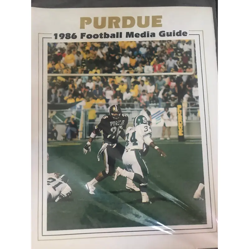 1986 Purdue Football Media Guide