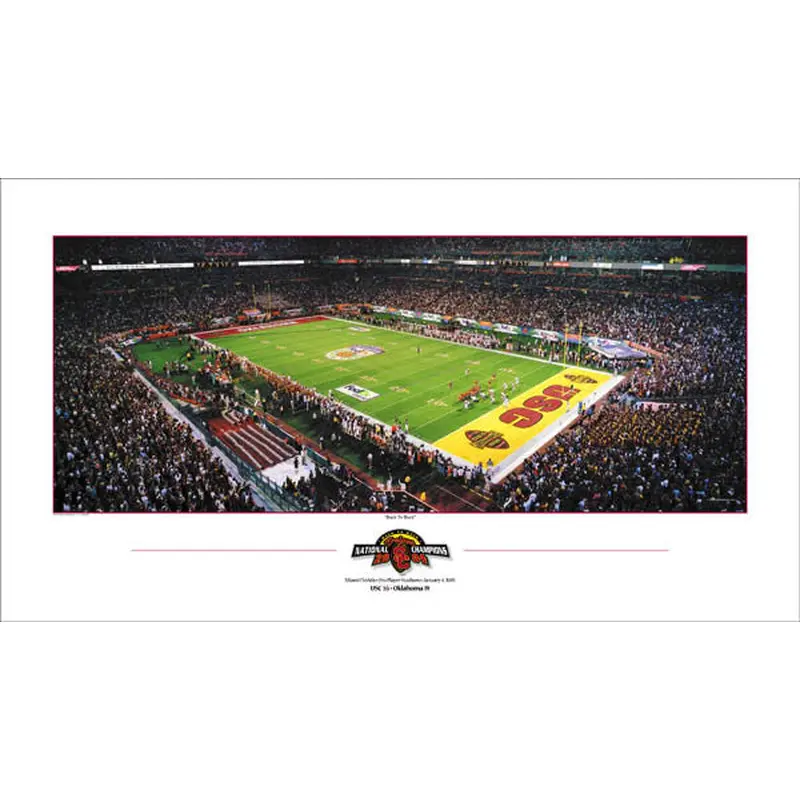 USC Trojans NCAA Football National Champions 2004 Premium Poster Print - Rick Anderson
