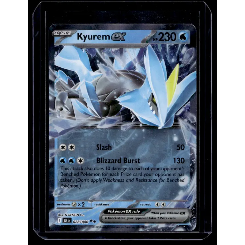 2025 Pokemon - Scarlet & Violet - Black Bolt - Kyurem ex #028