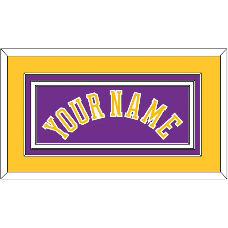 Los Angeles Name - Road Purple (1978-1997) - Triple Mat 2