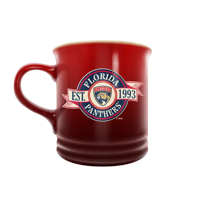 NHL Florida Panthers 14 oz Stoneware Mug Banner Design