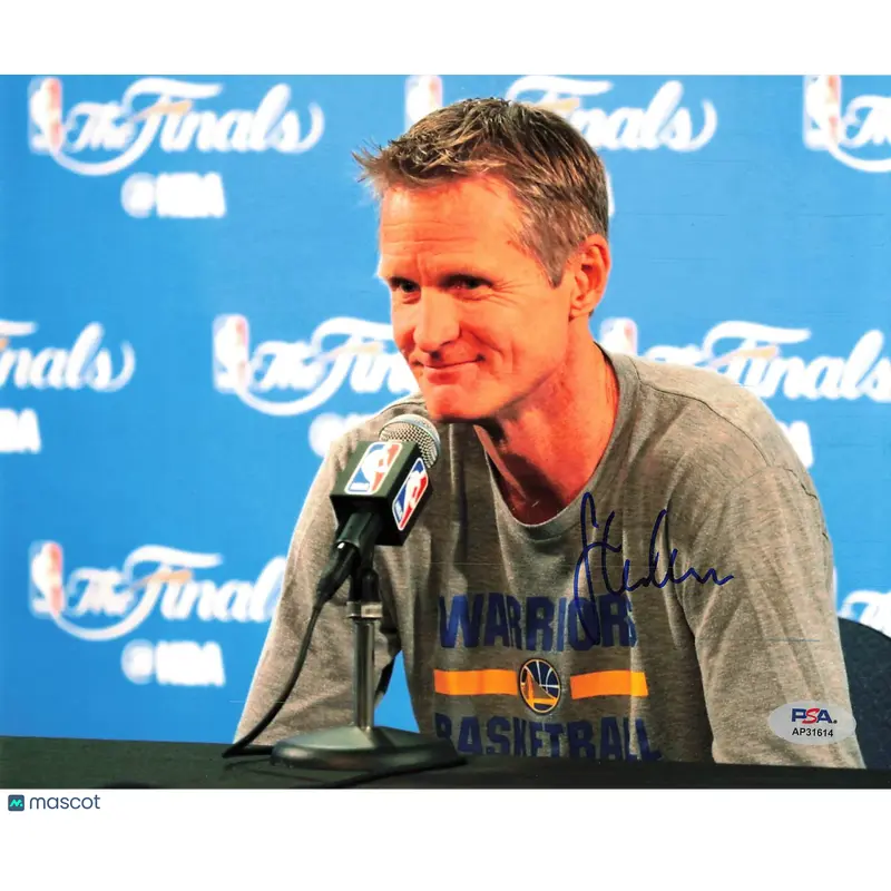 Steve Kerr Signed 8x10 Photo PSA Golden State Warriors