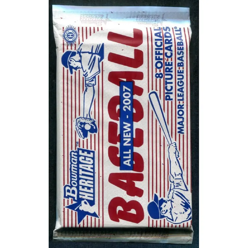 2007 Bowman Heritage Baseball Unopened Pack (Hobby) (8)