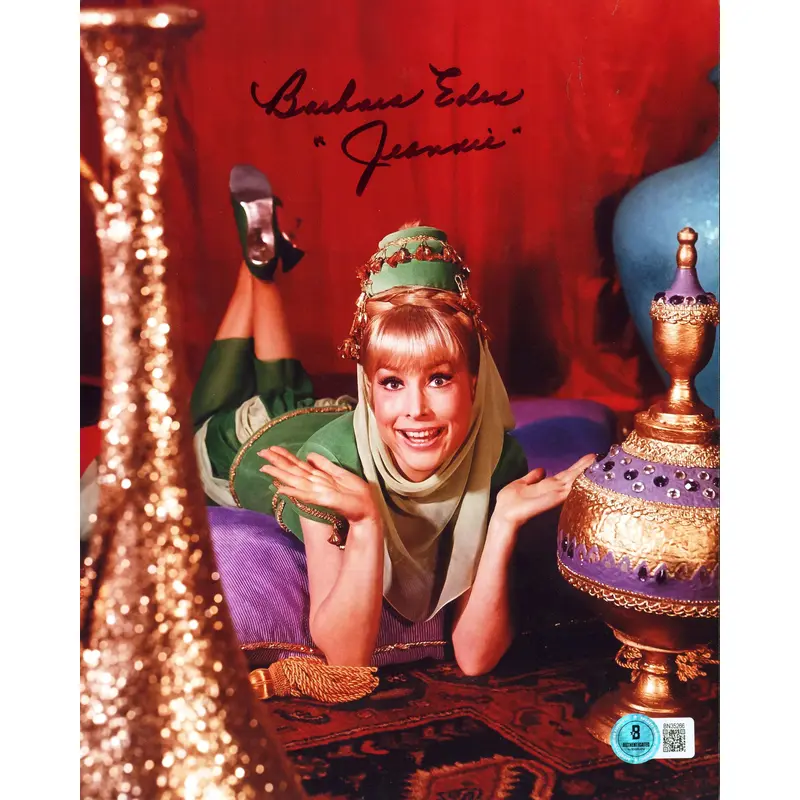 Barbara Eden I Dream of Jeannie "Jeannie" Signed 8x10 Vertical Photo BAS 4