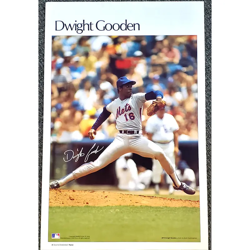 Dwight Gooden "Rookie" New York Mets Vintage Original Poster - Sports Illustrated 1984
