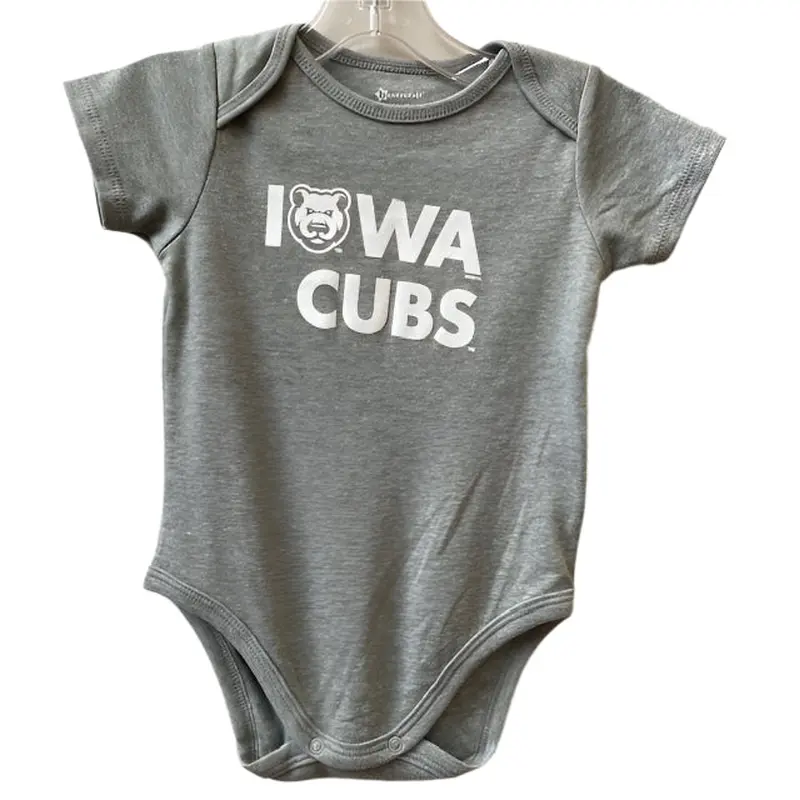 Infant Iowa Cubs BKids Onesie, Gray