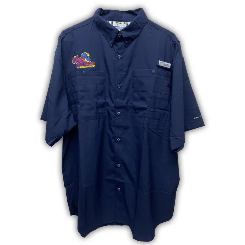San Antonio Missions Flying Chanclas de San Antonio Columbia Tamiami Shirt