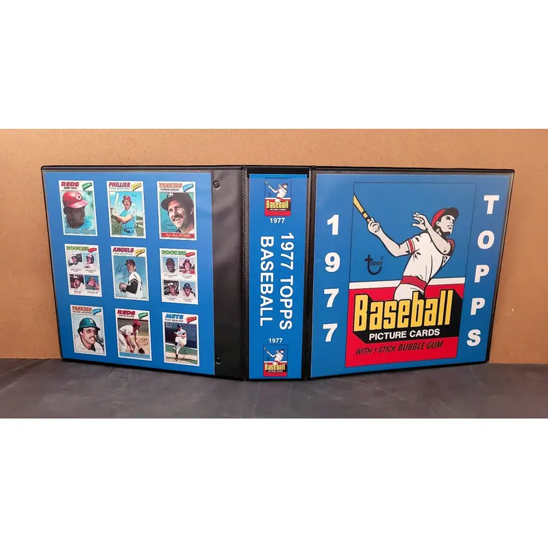 1977 Topps Baseball Cards Custom Made Album Binder Inserts 3 Sizes - 3581
