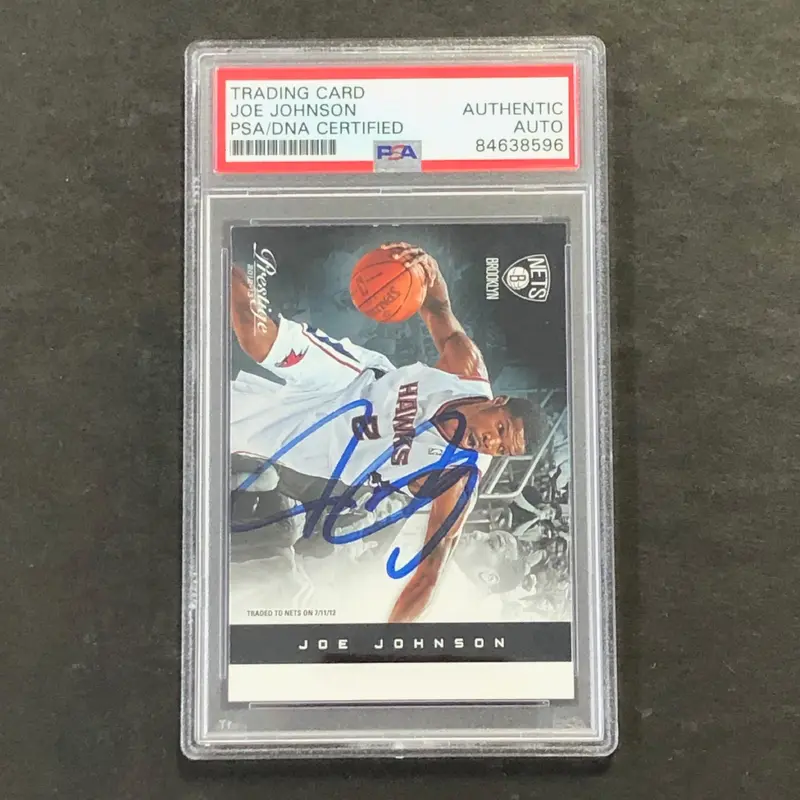 2012-13 Panini Prestige #83 Joe Johnson Signed Card AUTOGRAPHED PSA Slabbed Nets