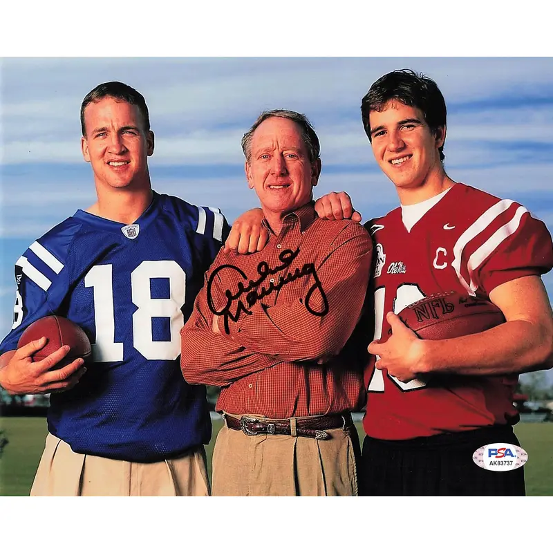 ARCHIE MANNING signed 8x10 photo PSA/DNA New Orleans Saints Autographed