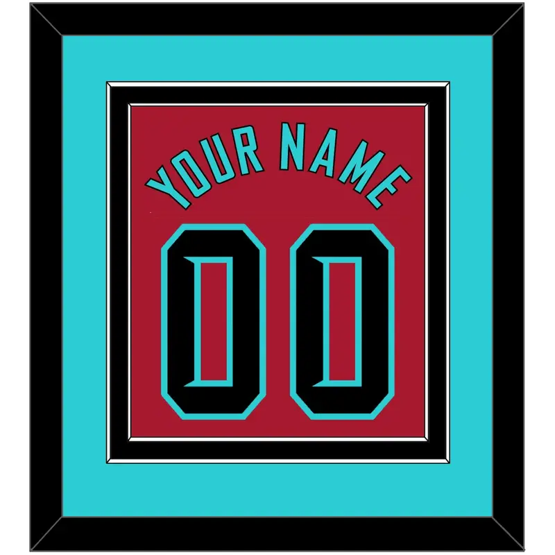 Arizona Name & Number - Alternate Red - Double Mat 3