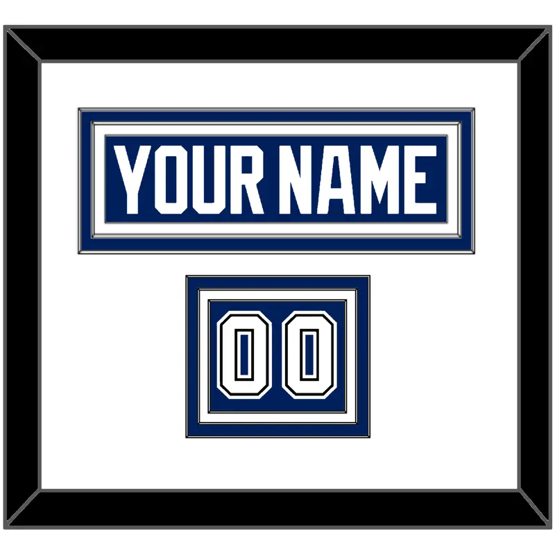 Tampa Bay Nameplate & Number (Shoulder) - Home Blue - Triple Mat 1