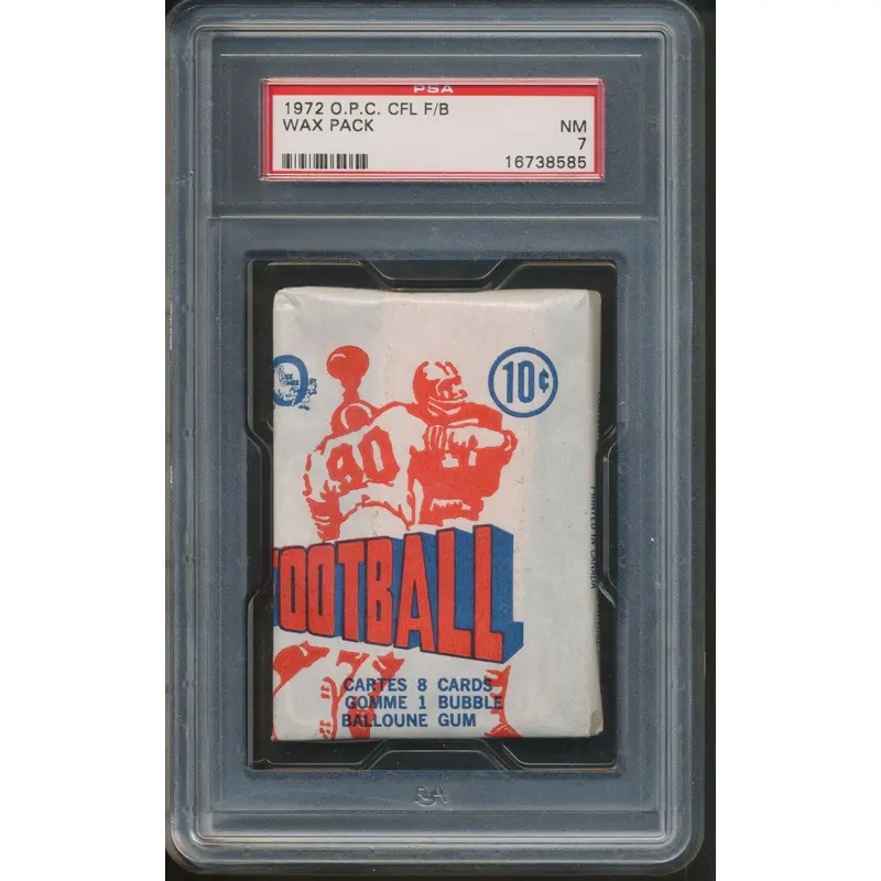 1972 OPC O-Pee-Chee Football Unopened Wax Pack PSA 7