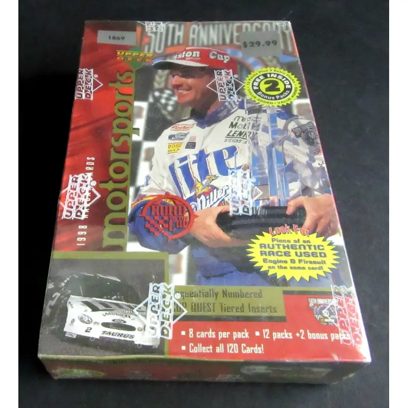 1998 Upper Deck Racing Race Cards Blaster Box (14/8)