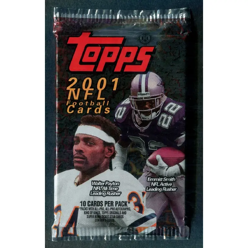 2001 Topps Football Unopened Pack (Hobby) (10)