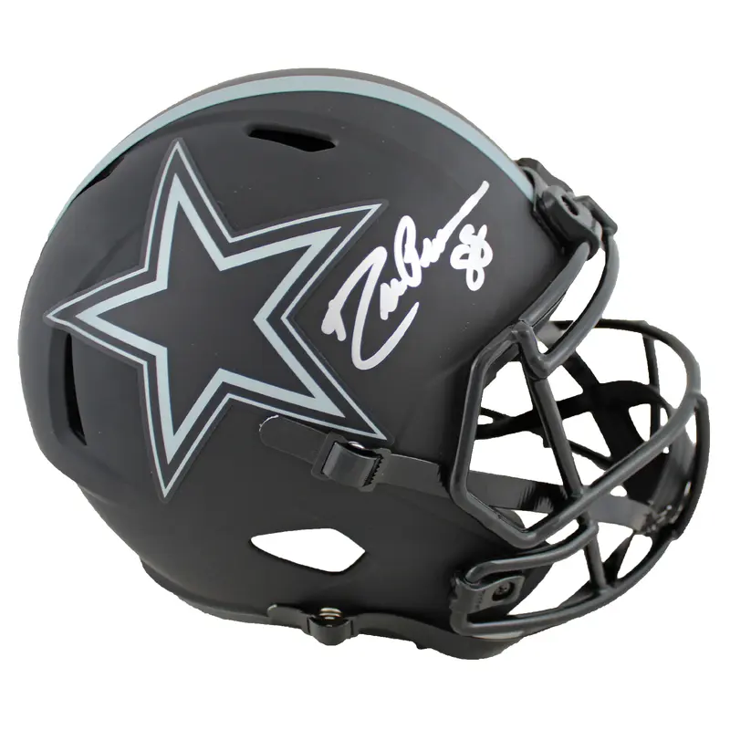 Cowboys Drew Pearson Signed Eclipse Full Size Speed Rep Helmet BAS Witnessed