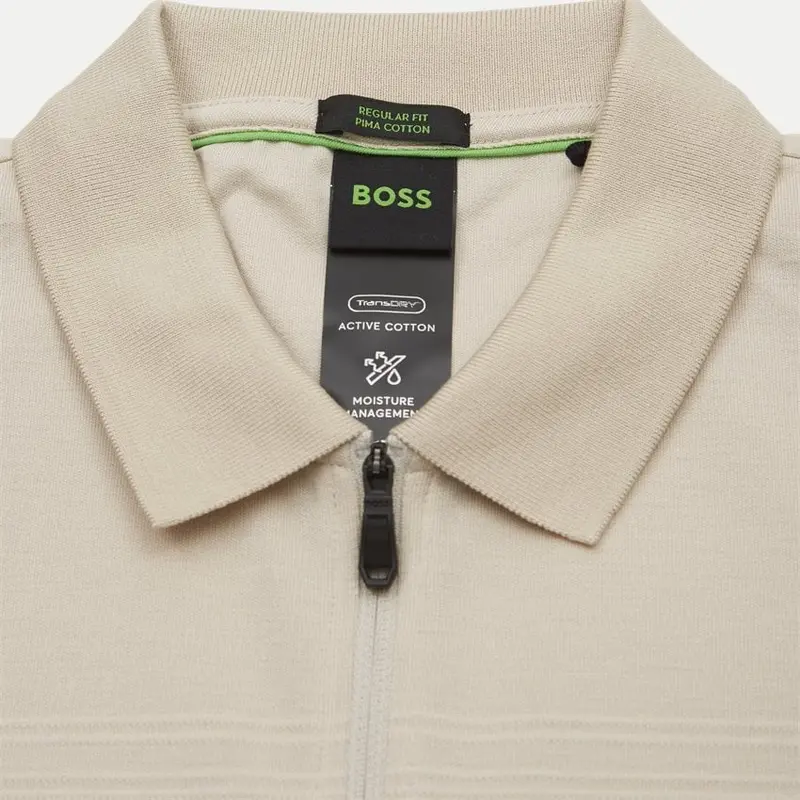HUGO BOSS MENS POLO PHILIX PIMA BEIGE 50538177284