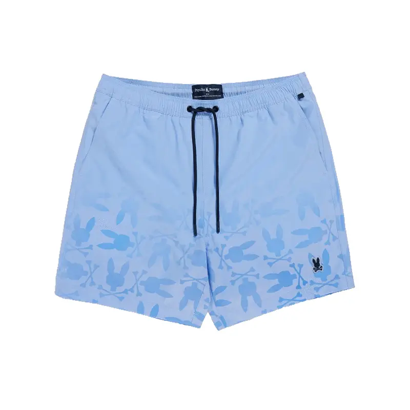 PSYCHO BUNNY MENS BLUE SWIM TRUNK B6W321B2SW BLUE