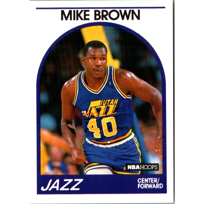 1989 Hoops Mike Brown #336 Rookie
