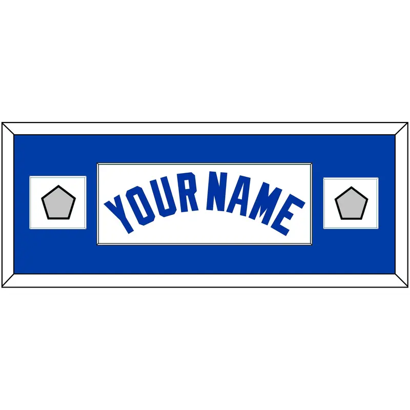 Toronto Name & 2 World Series Patches - Home White (1981-1996) - Single Mat 2