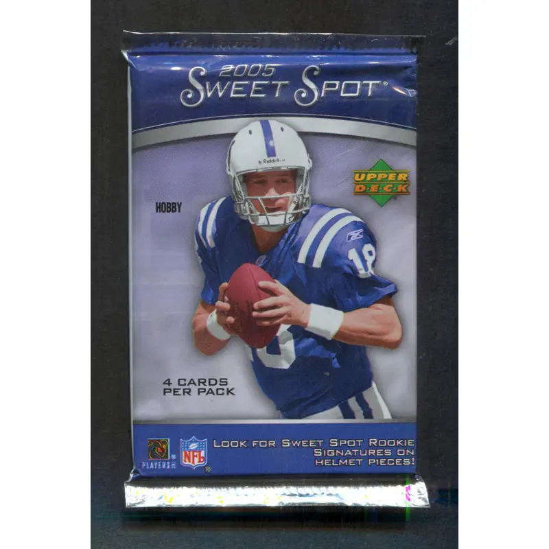 2005 Upper Deck Sweet Spot Football Unopened Pack (Hobby) (4)