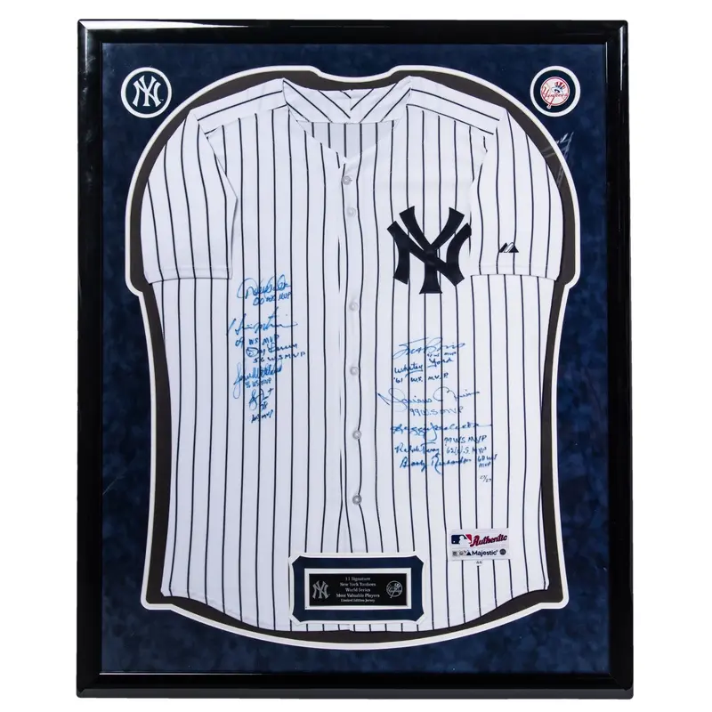 Derek Jeter New York Yankees World Series MVP's Signed Jersey 11 Sigs Steiner