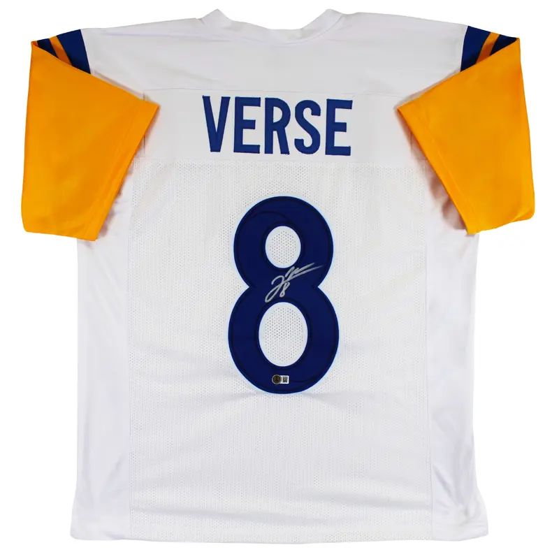 Jared Verse Authentic Signed White Pro Style Jersey Autographed BAS Witnessed