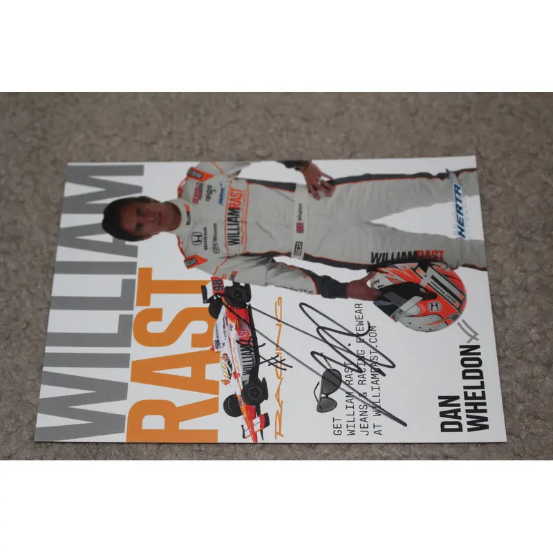 Dan Wheldon Autographed Indy Car Hero Card