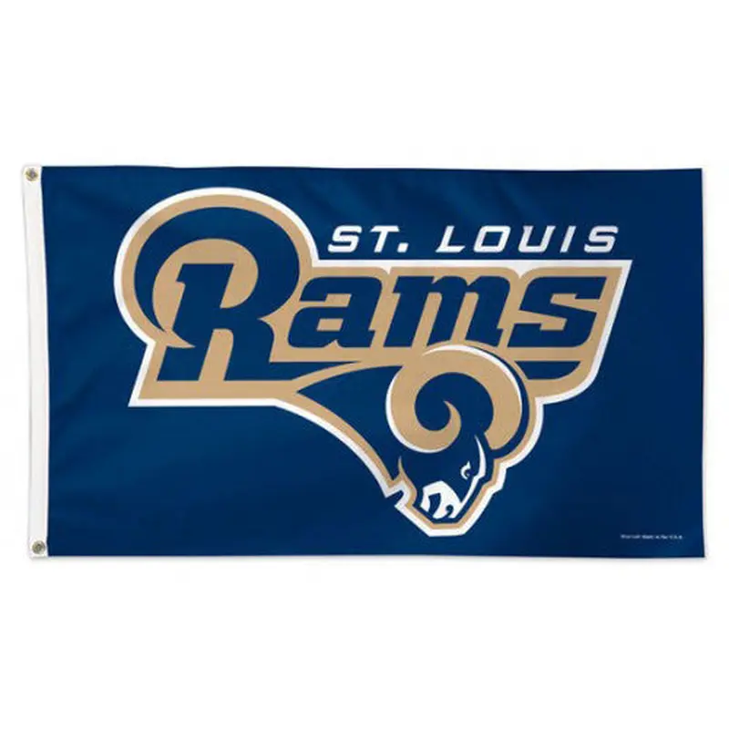 St. Louis Rams Official NFL Football DELUXE 3' x 5' Flag - Wincraft Inc.